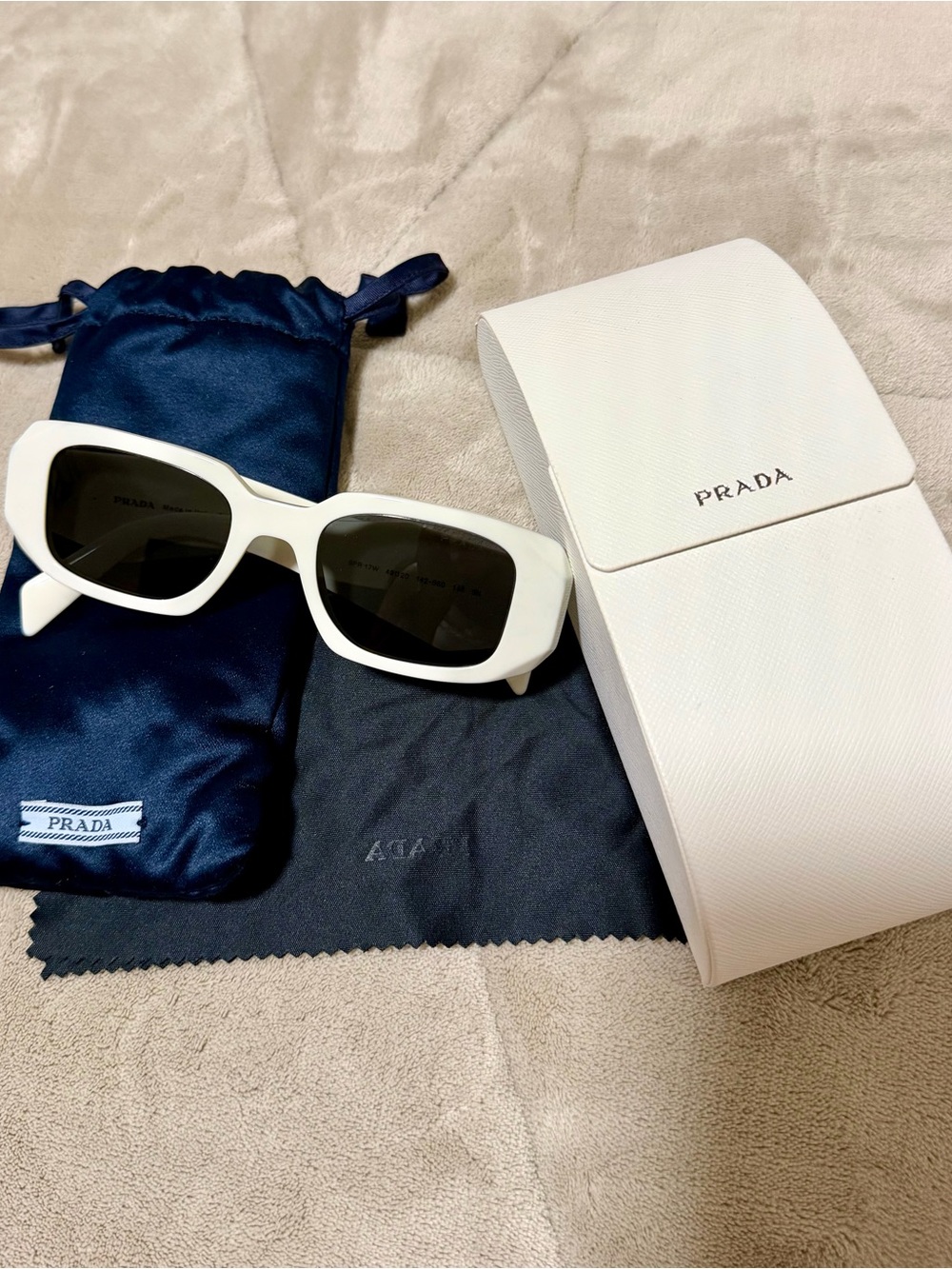 Prada White Sunglasses